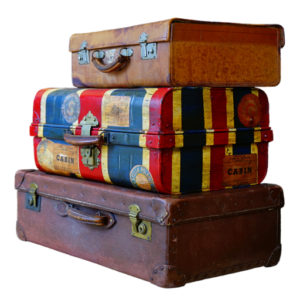 3 Stacked VintageSuitcases